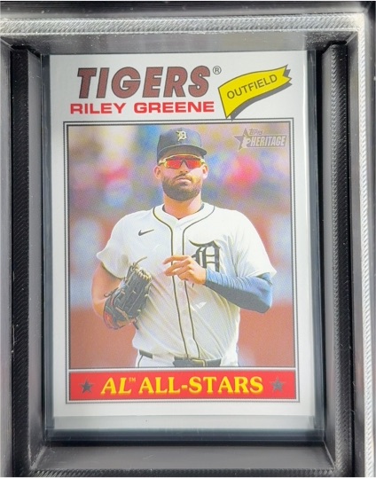 2026 Topps Heritage #152 Riley Greene — front