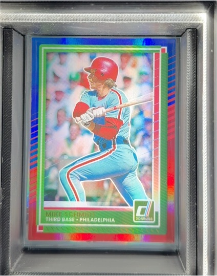 2025 Donruss Red and Blue #82 Mike Schmidt — front