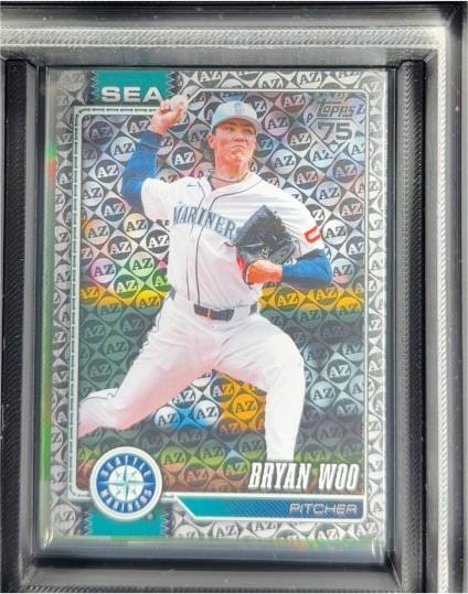 2024 Topps Chrome #T89C-95 Bryan Woo Silver Pack Mojo — front