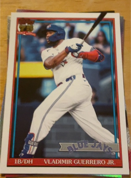 2026 Topps Series 1 1991 Throwback #T91-9 Vladimir Guerrero Jr. — front