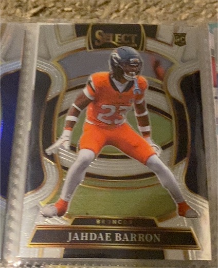 2025 Panini Select #12 Jahdae Barron Silver Prizm Rookie — front