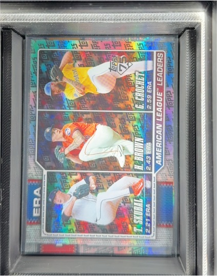 2026 Topps Series 1 #327 AL ERA Leaders Skubal/Brown/Crochet — front