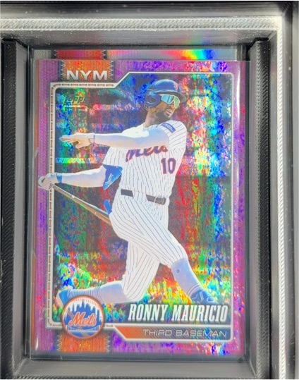 2026 Topps Series 1 #159 Ronny Mauricio Pink Holofoil — front