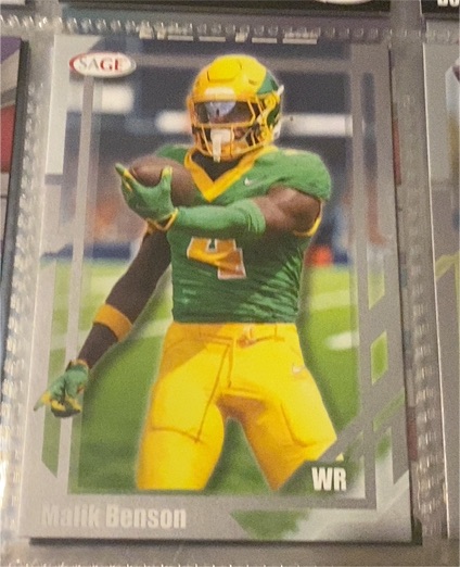 2026 Sage Low Series #64 Malik Benson — front