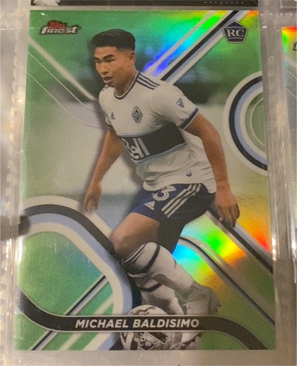 2022 Topps Finest MLS #22 Michael Baldisimo Rookie — front