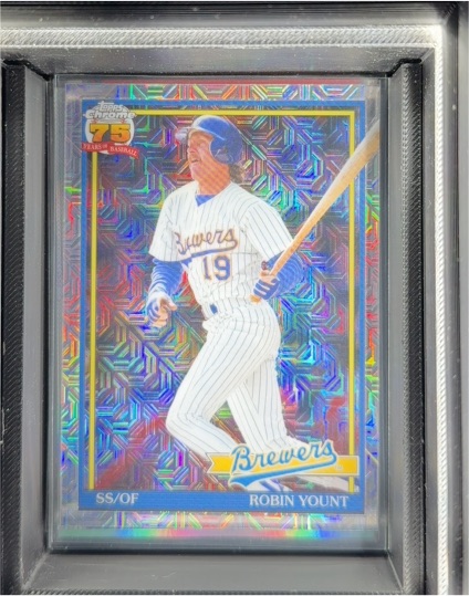 2026 Topps Series 1 #91C-68 Robin Yount Silver Pack Mojo Refractor Milwaukee Brewers — front