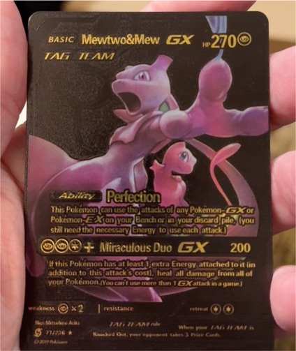2019 Pokémon #71 Mewtwo & Mew GX TAG TEAM — front
