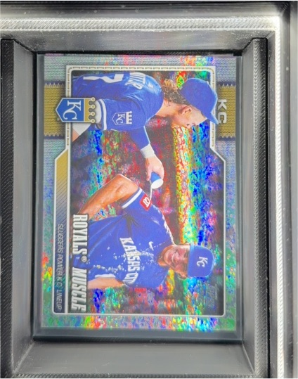 2026 Topps Series 1 #236 Royals Muscle Diamante Foil Bobby Witt Jr. and Jac Caglianone — front