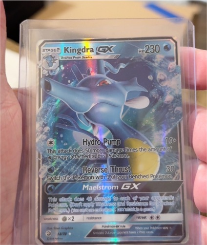 2018 Pokemon TCG Dragon Majesty #18 Kingdra GX — front