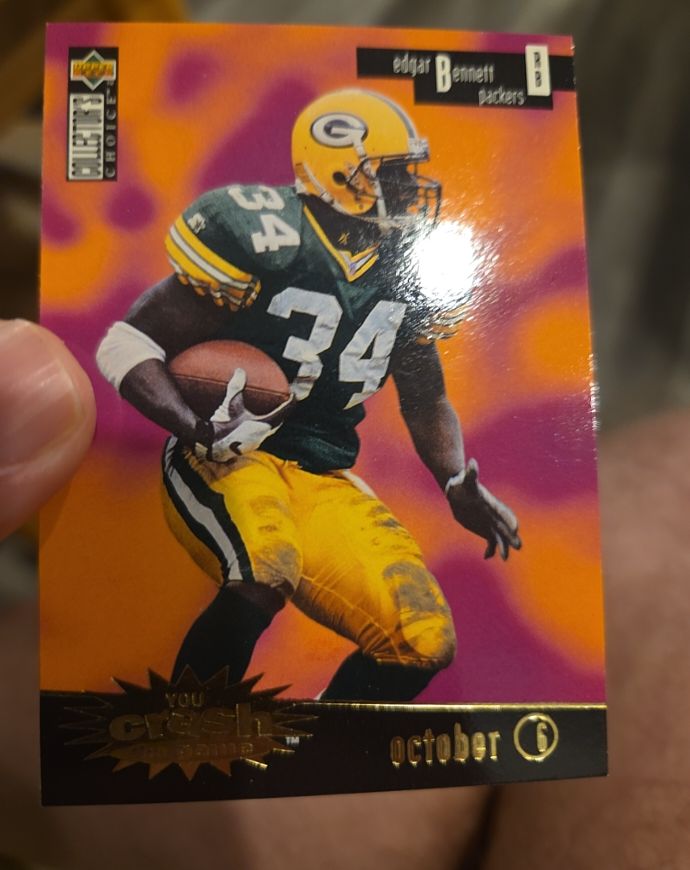 1996 Upper Deck Collector's Choice You Crash the Game #CG 22 Edgar Bennett — front