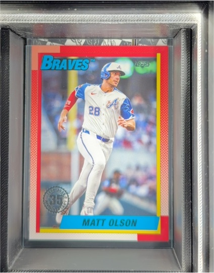 2025 Topps Series 1 1990 35th Anniversary #T90-13 Matt Olson — front