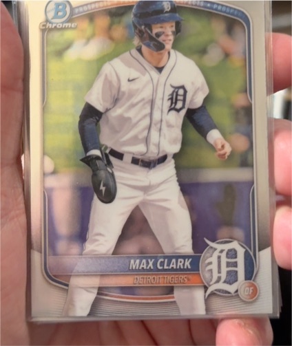 2025 Bowman Chrome #BCP-24 Max Clark — front