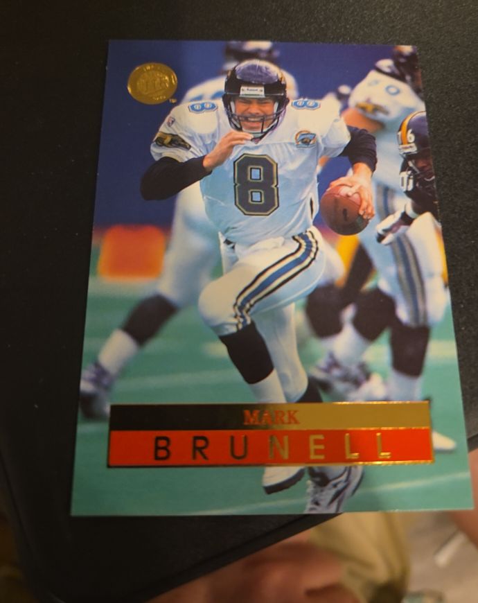 1996 Fleer Ultra #70 Mark Brunell Jacksonville Jaguars — front