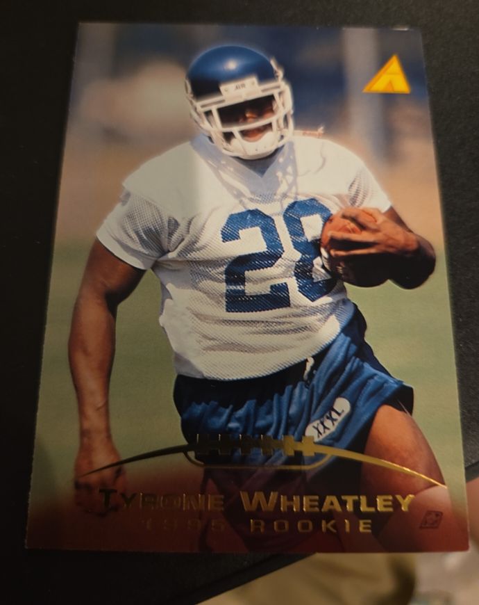 1995 Pinnacle #216 Tyrone Wheatley Rookie — front