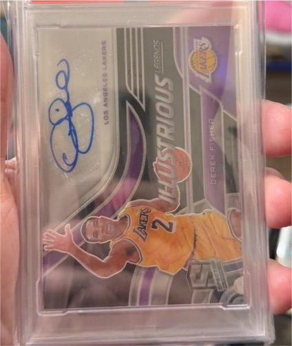 2020 Panini Spectra Illustrious Legends #IL-DFI Derek Fisher — front