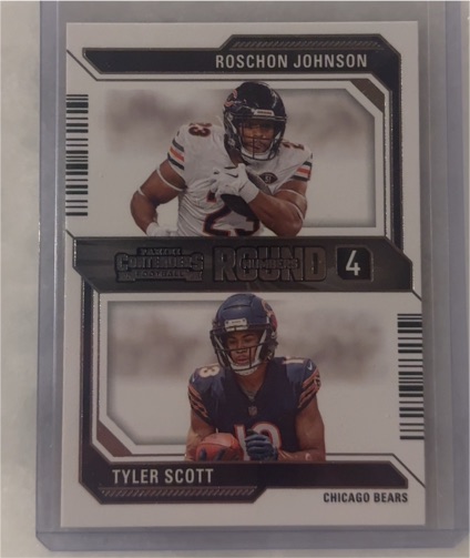 2023 Panini Contenders Round Numbers #19 Roschon Johnson / Tyler Scott — front