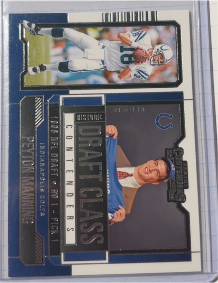 2023 Panini Contenders #HDC-PM Peyton Manning Historic Draft Class Contenders — front
