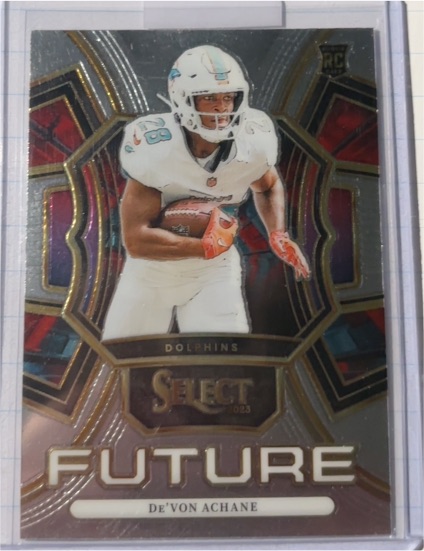 2023 Panini Select #FUT-DAC De'Von Achane Miami Dolphins — front