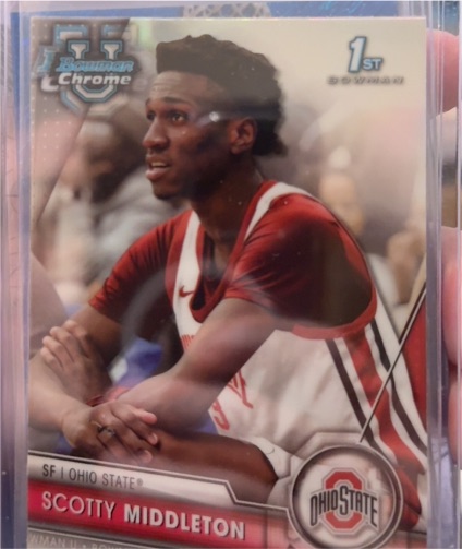 2023-24 Bowman University Chrome #61 Scotty Middleton — front