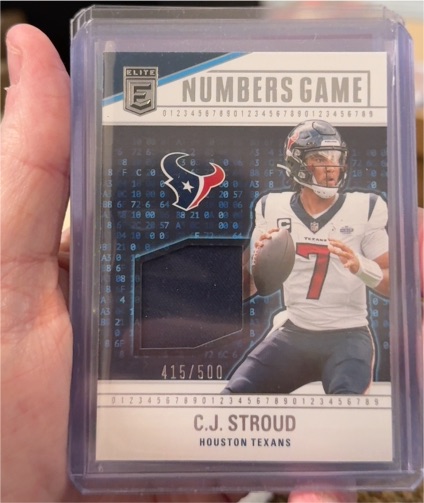 2024 Panini Donruss Elite #NG-CST C.J. Stroud Numbers Game — front