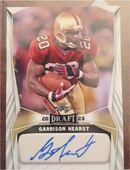 2023 Leaf Draft #BA-GH2 Garrison Hearst — front