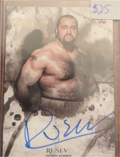 2018 Topps WWE Undisputed #UA-RU Rusev — front