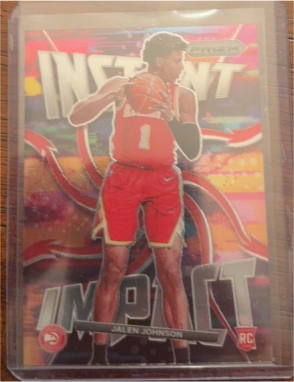 2021-22 Panini Prizm Instant Impact #23 Jalen Johnson — front