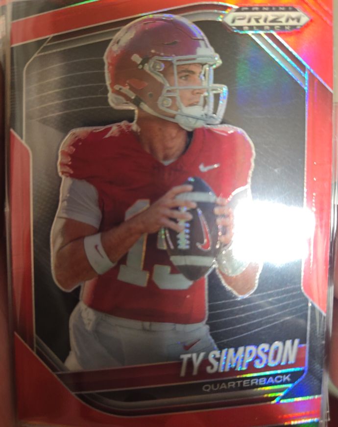 2025 Panini Prizm Black #152 Ty Simpson — front