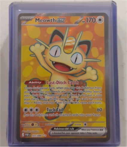 2016 Pokémon TCG Perfect Order #107 Meowth EX — front