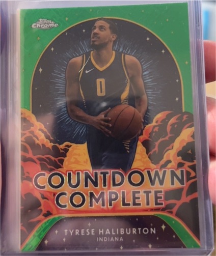 2024-25 Topps Chrome #CC-3 Tyrese Haliburton Countdown Complete — front