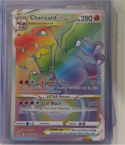 2022 Pokémon Sword & Shield Brilliant Stars #174 Charizard VSTAR — front
