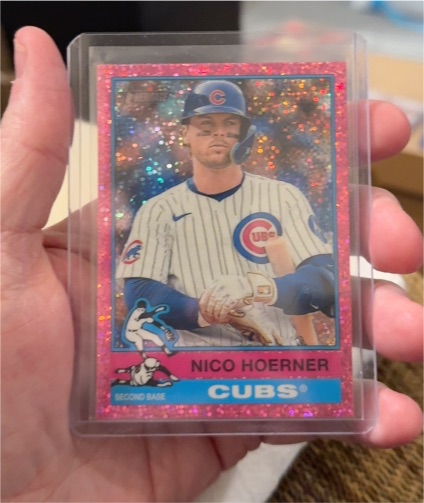 2025 Topps Heritage Chrome #52 Nico Hoerner — front