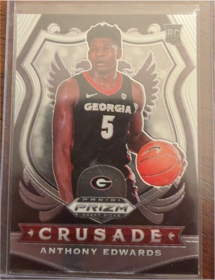 2020 Panini Prizm Draft Picks Crusade #81 Anthony Edwards — front