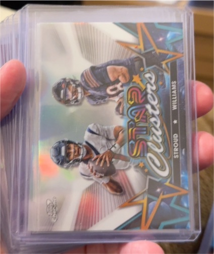 2024 Topps Cosmic Chrome Star Clusters #SCL-11 C.J. Stroud, Caleb Williams — front