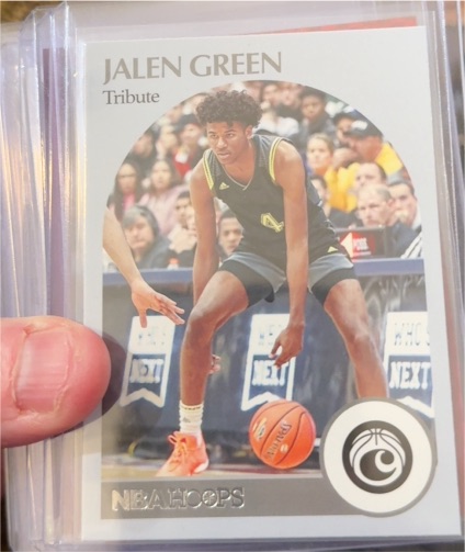 2021 Panini Chronicles Hoops Draft Picks #54 Jalen Green Tribute — front