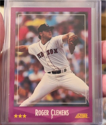 1988 Score #110 Roger Clemens Boston Red Sox — front