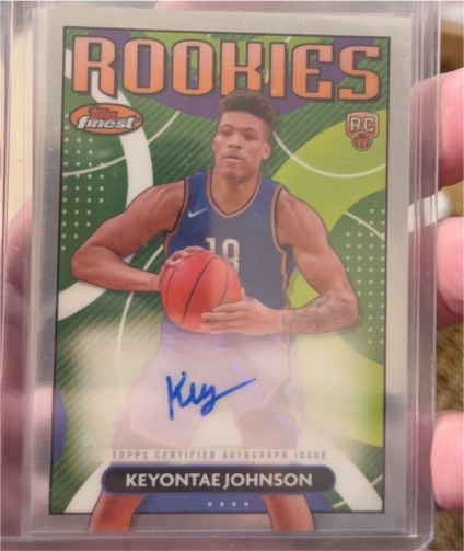 2023-24 Topps Finest #RFA-KJ Keyontae Johnson Rookie Finest Autographs — front