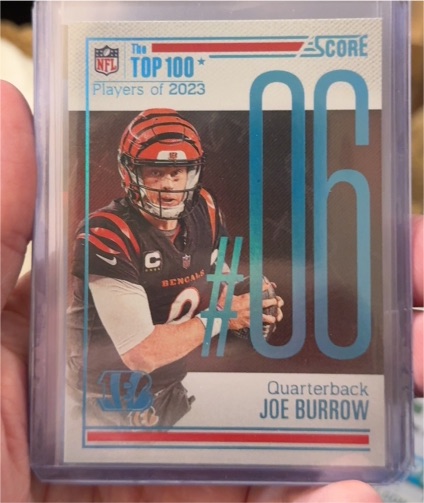 2024 Panini Score Top 100 #6 Joe Burrow — front