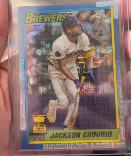 2025 Topps Series 1 1990 Topps Chrome Silver Pack #T90C-41 Jackson Chourio — front