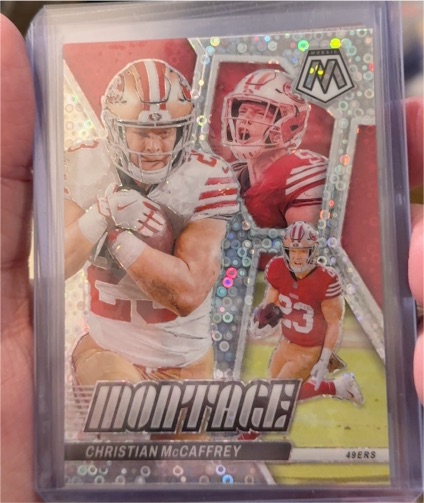 2024 Panini Mosaic #M-21 Christian McCaffrey Montage — front