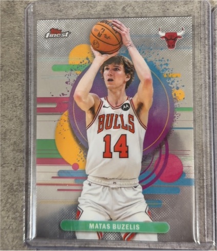 2025 Topps Finest #14 Matas Buzelis — front