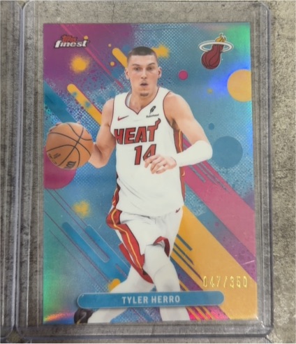 2025-26 Topps Finest #50 Tyler Herro — front