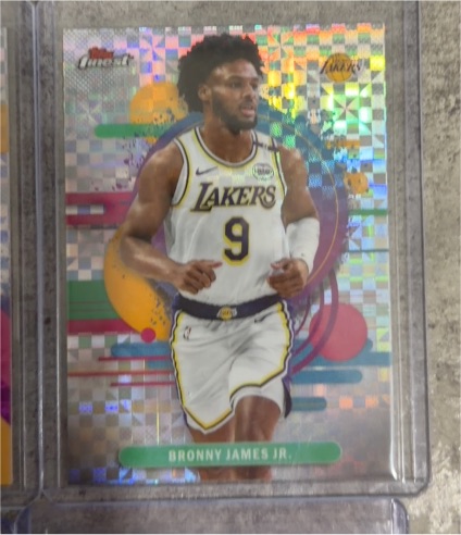 2026 Topps Finest #166 Bronny James Jr. — front
