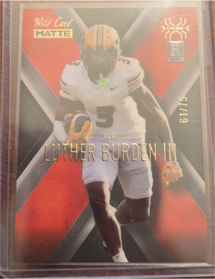 2025 Wild Card Matte #61/75 Luther Burden III — front