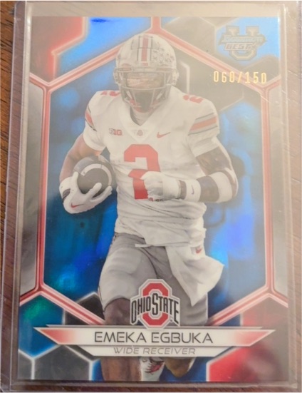 2023 Bowman Chrome University #115 Emeka Egbuka — front