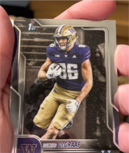 2025 Bowman Chrome University #4 Decker DeGraaf — front