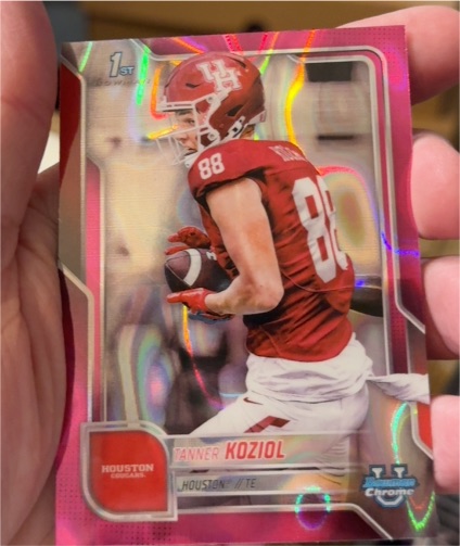 2025 Bowman University Chrome #154 Tanner Koziol — front