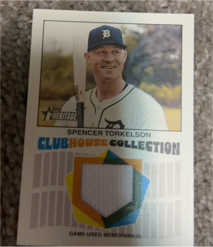 2026 Topps Heritage #CCR-ST Spencer Torkelson Clubhouse Collection Relic — front