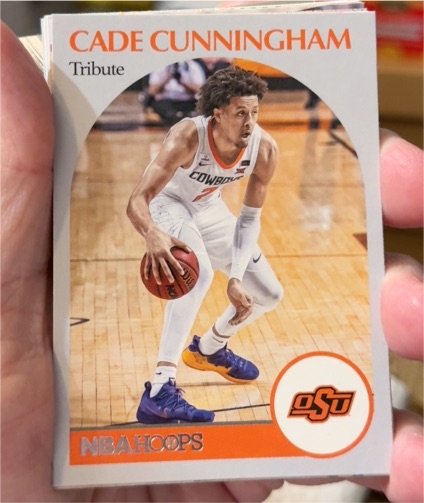 2021 Panini Chronicles NBA Hoops Tribute #51 Cade Cunningham — front