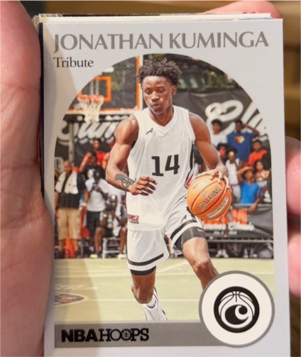 2021 Panini Chronicles Hoops Draft Picks Tribute #55 Jonathan Kuminga — front